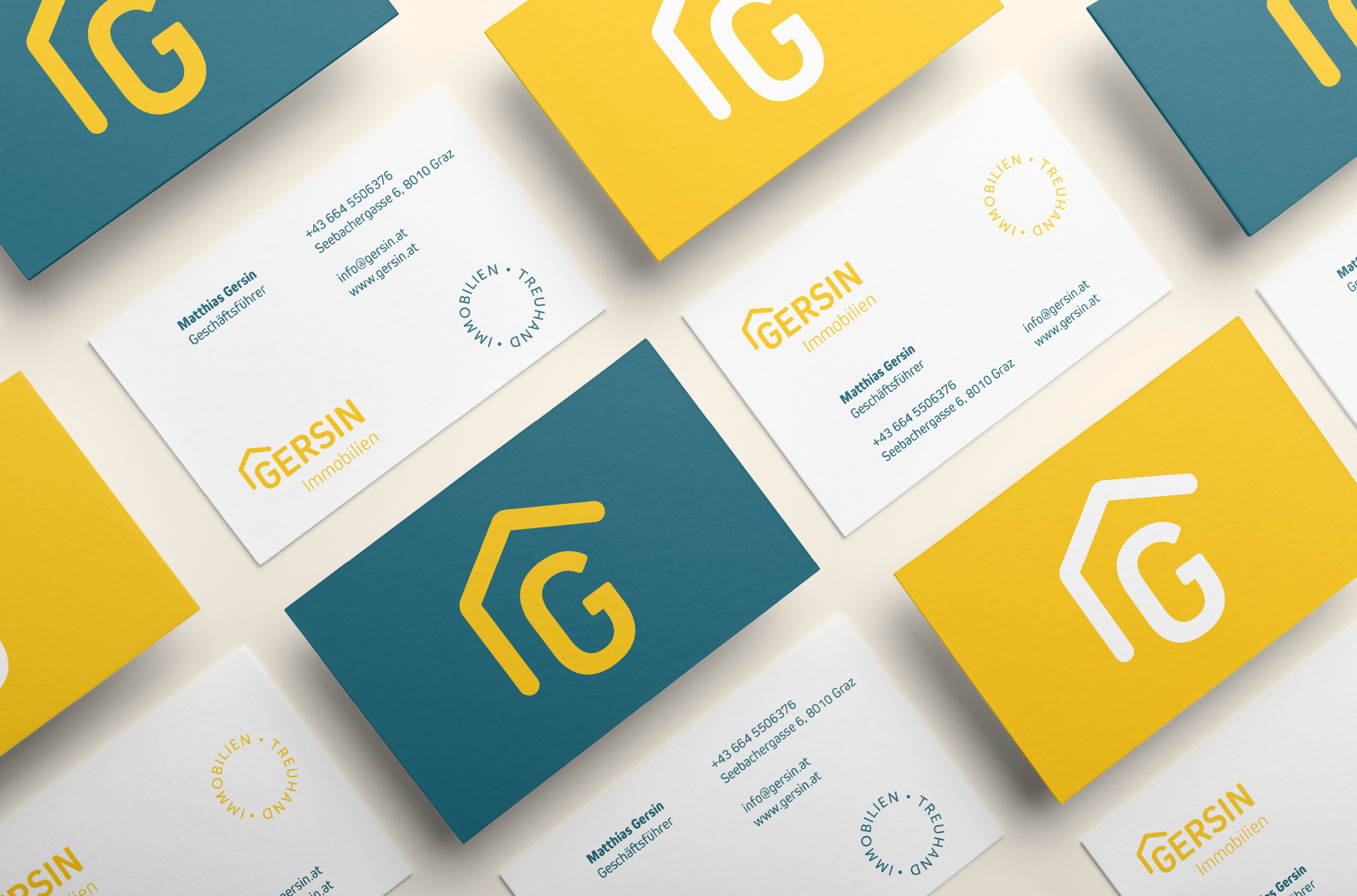 Gersin Real Estate business cards.