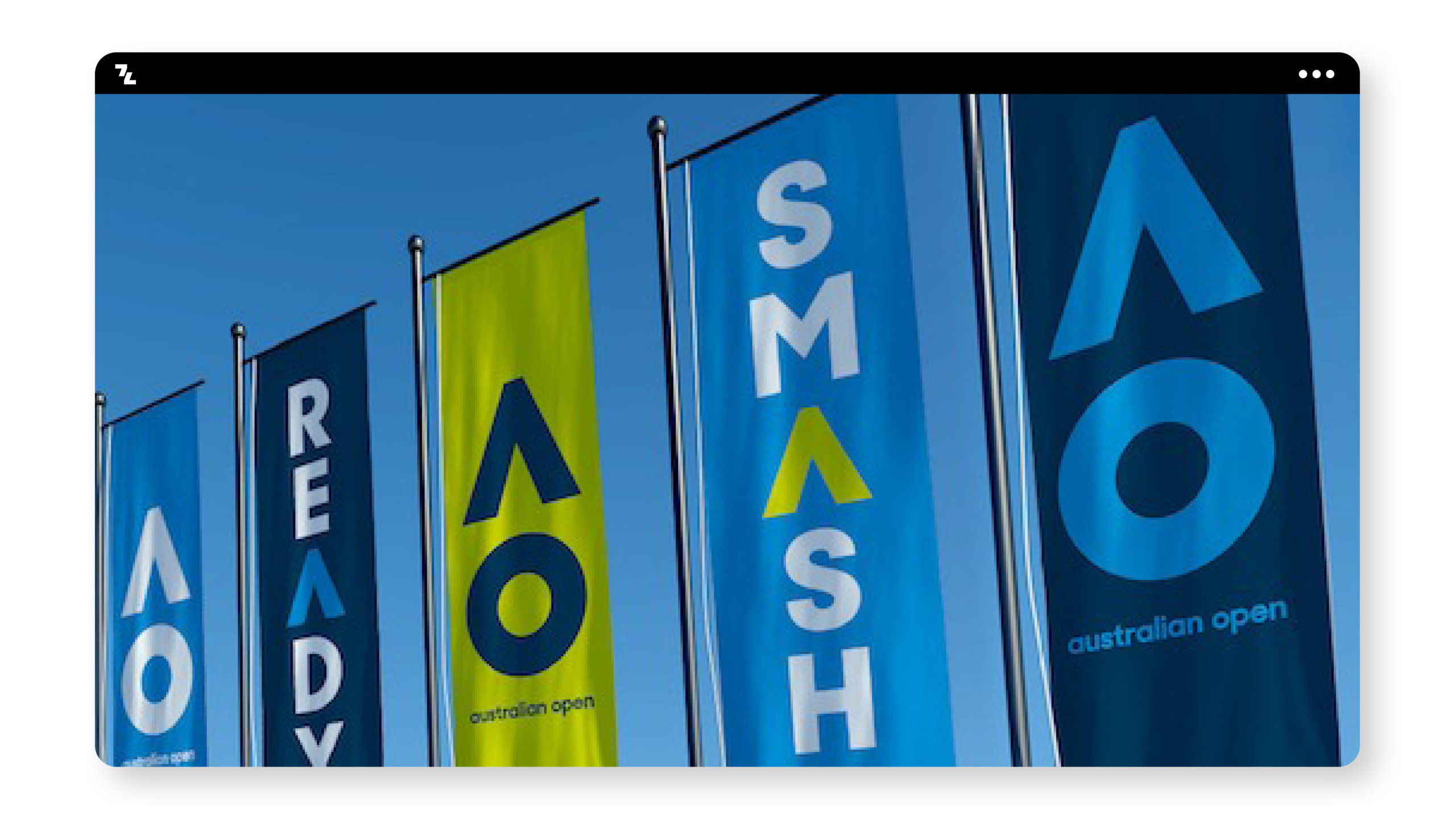 A group of banners with the words ready, smash, and oao.